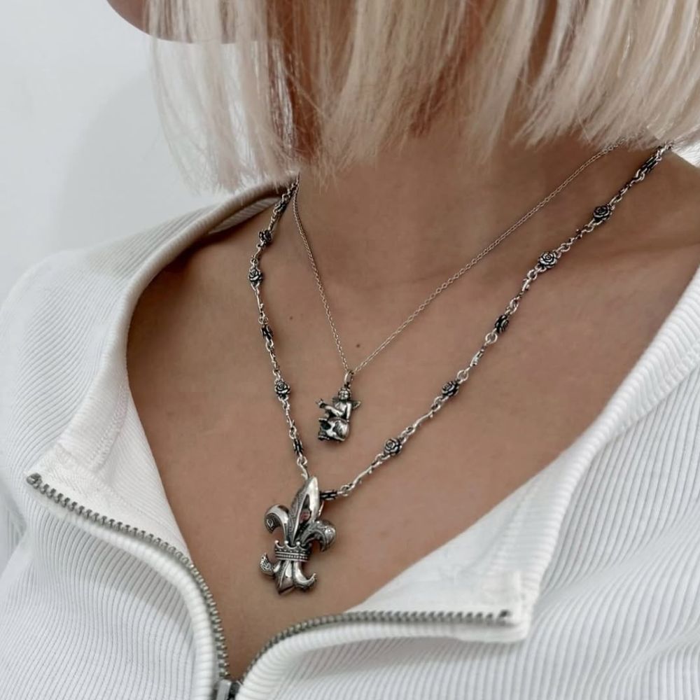 LOVE WARRIOR/SKULL ネックレス