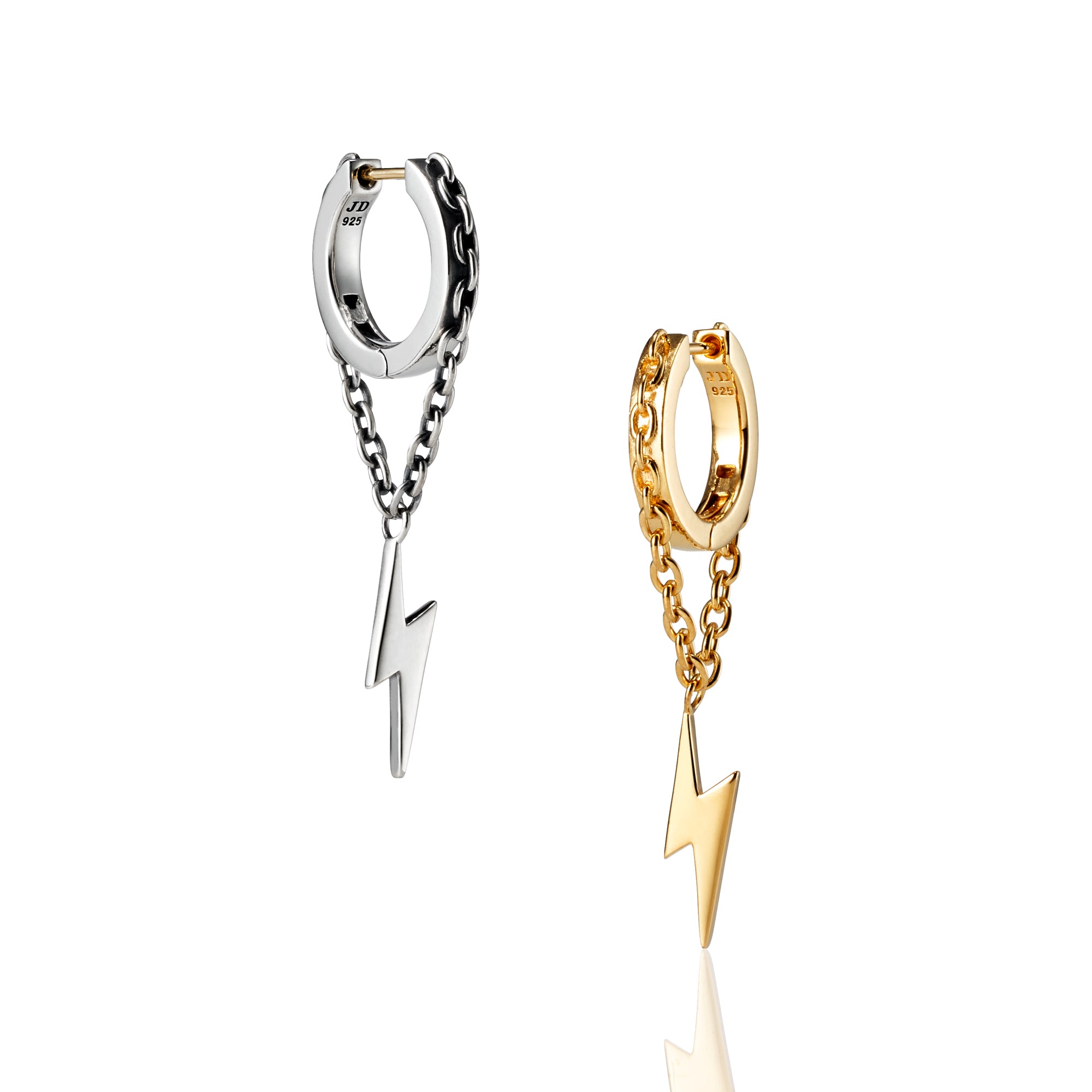 CHAINED TINY FLASH ピアス