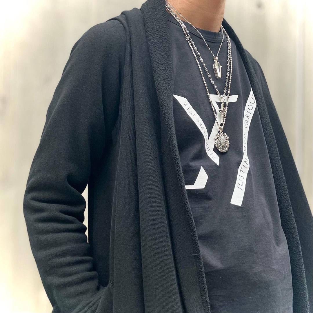 CROSS with CROWN/STONE ペンダント