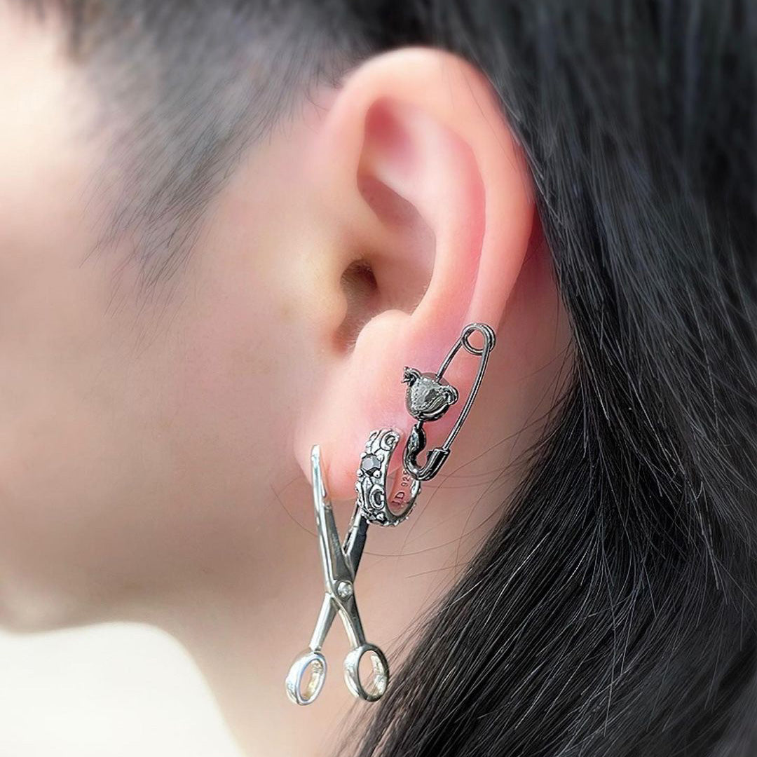 SICK BOY/SAFETY PIN ピアス