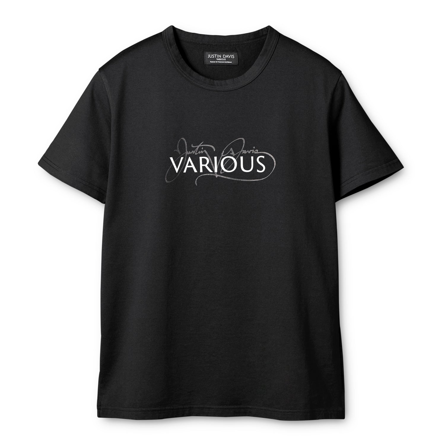 YUの部屋Justin Davis CURSIVO Tシャツ BLACK Ｍサイズ - Tシャツ