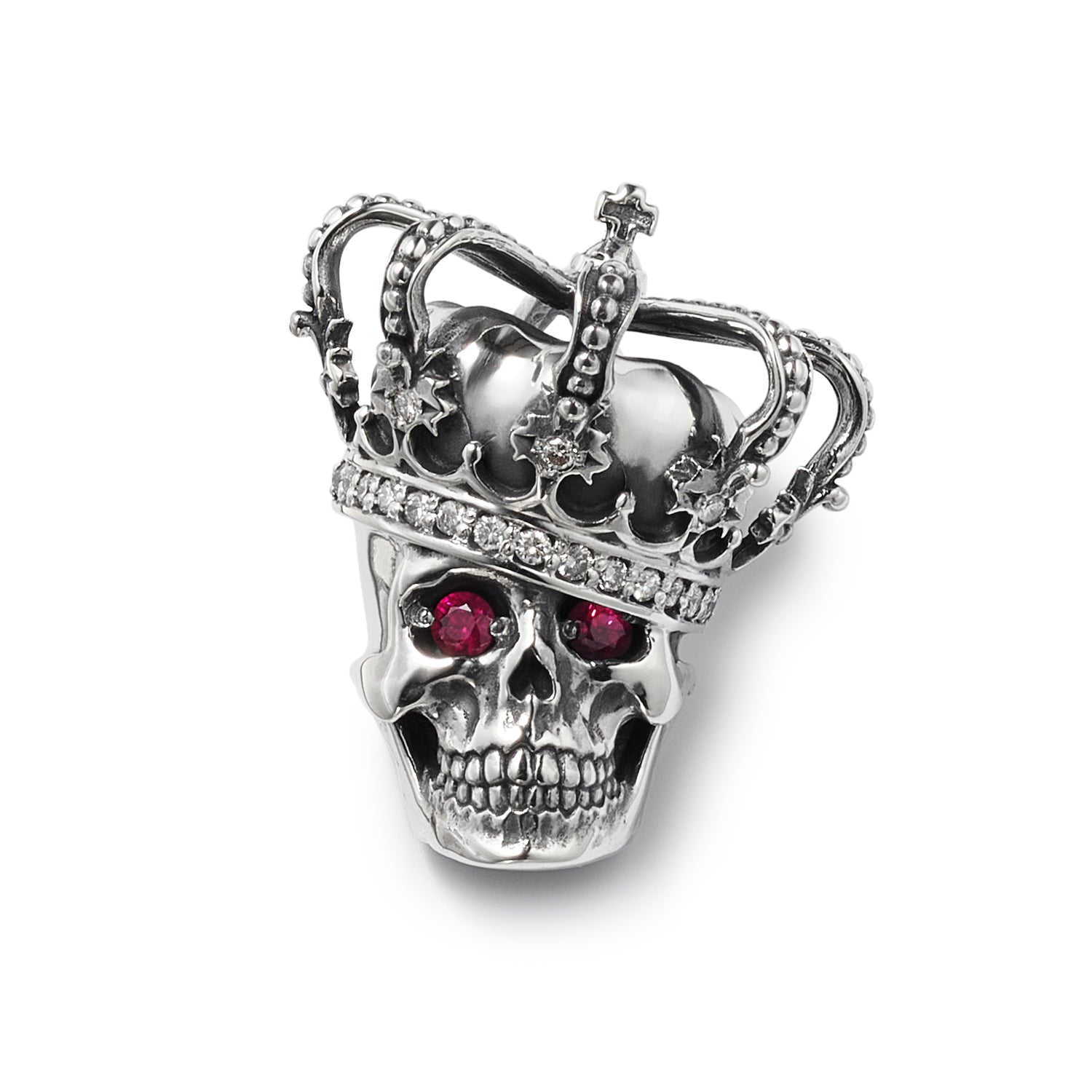 日本直売【美品】ジャスティンデイビス　ESSENTIAL SKULL リング　　指輪 アクセサリー