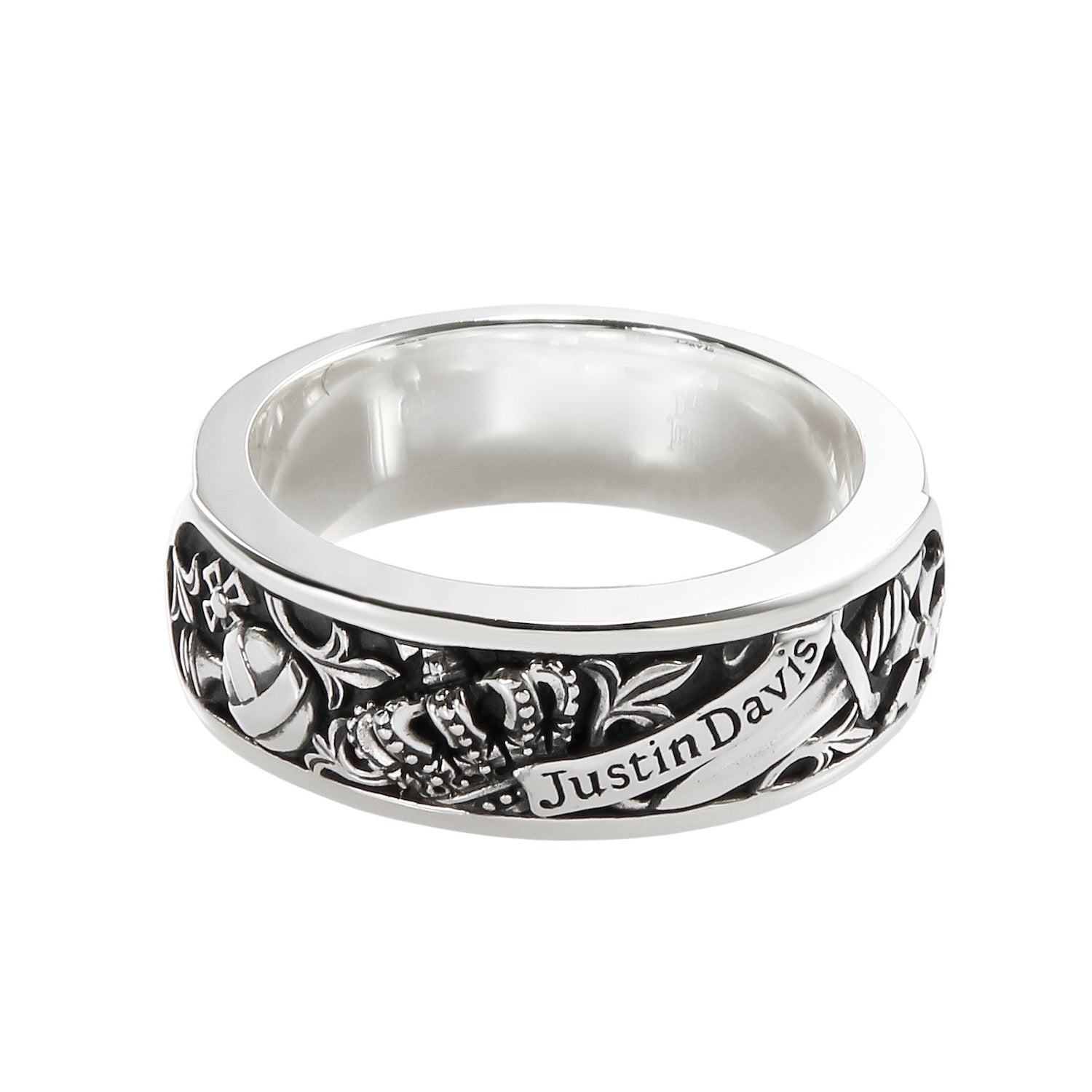 新品◇JUSTIN DAVIS◇HOLY SACRAMENT RING◇クラウンダガーリング◇8号