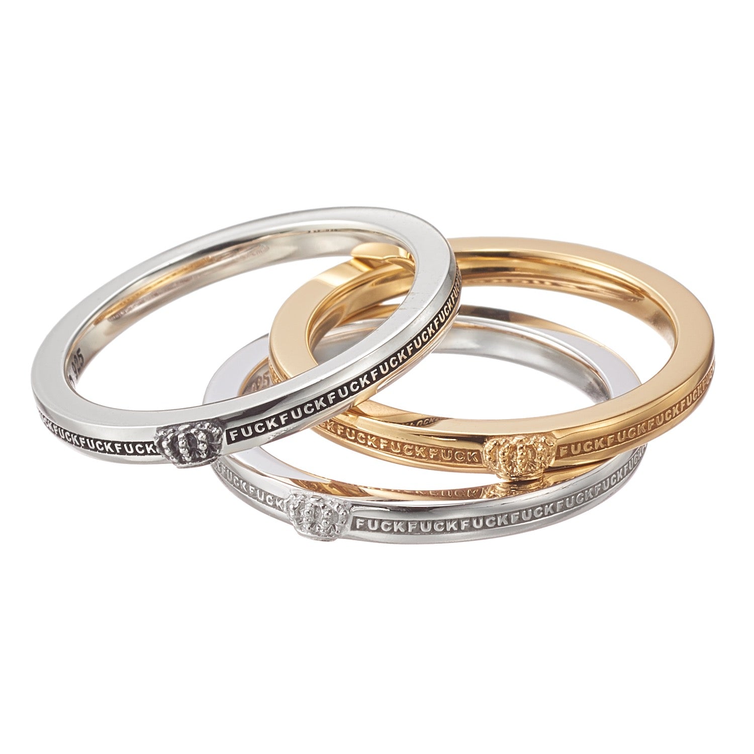 D-CIPHER リング 'FUCK'