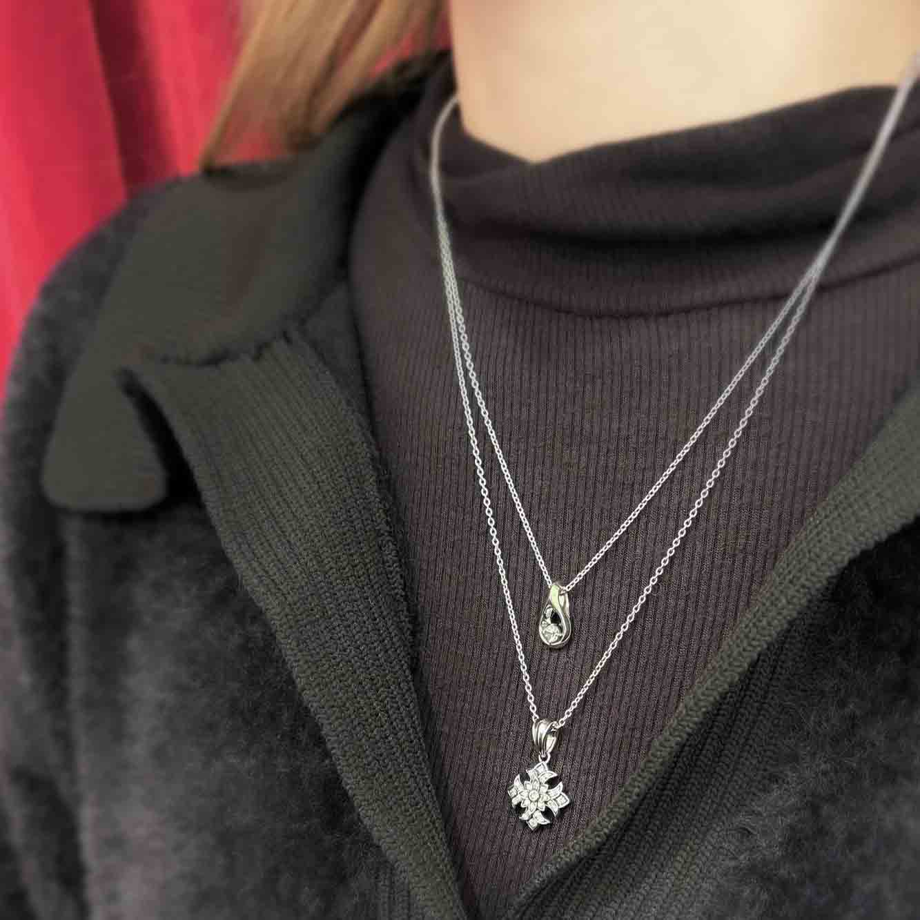 YOUR FLOWER / PAVE ネックレス | ジャスティン デイビス（JUSTIN