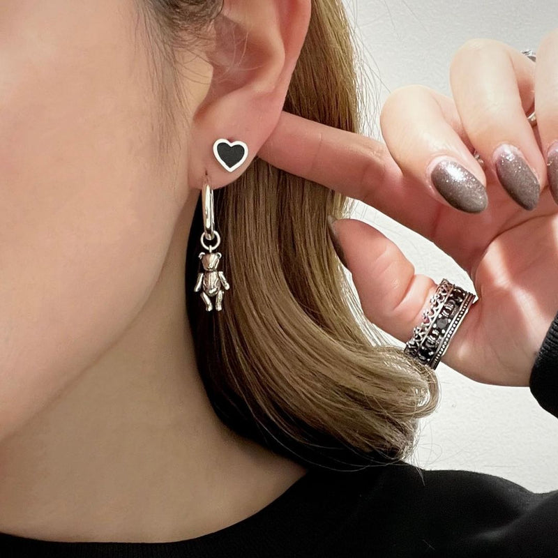 justin davis BLACK HEART ピアス-