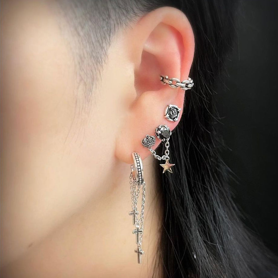 DANGLING CROSS ピアス