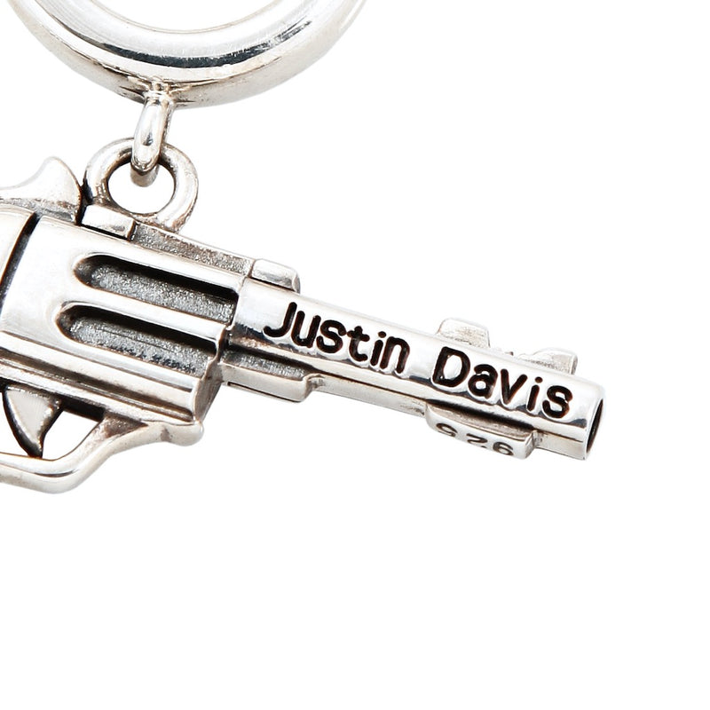 Justin Davis ジャスティンデイビス ピアス SEJ154 DIA SEX PISTOL ピストルモチーフ ピアス 片耳用 シルバー系