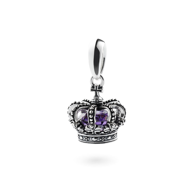 Justin Davis Glory Crown pendant purple-